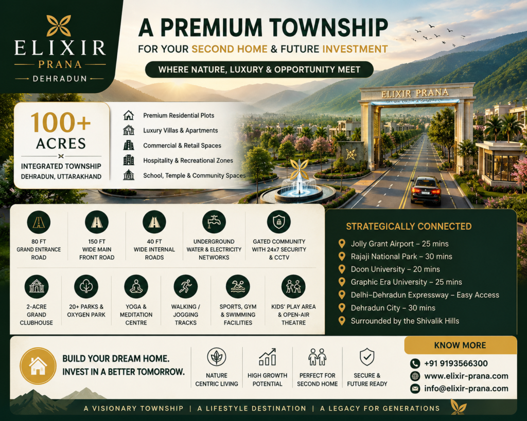 Elixir Prana, Best Plots for Sale in Dehradun